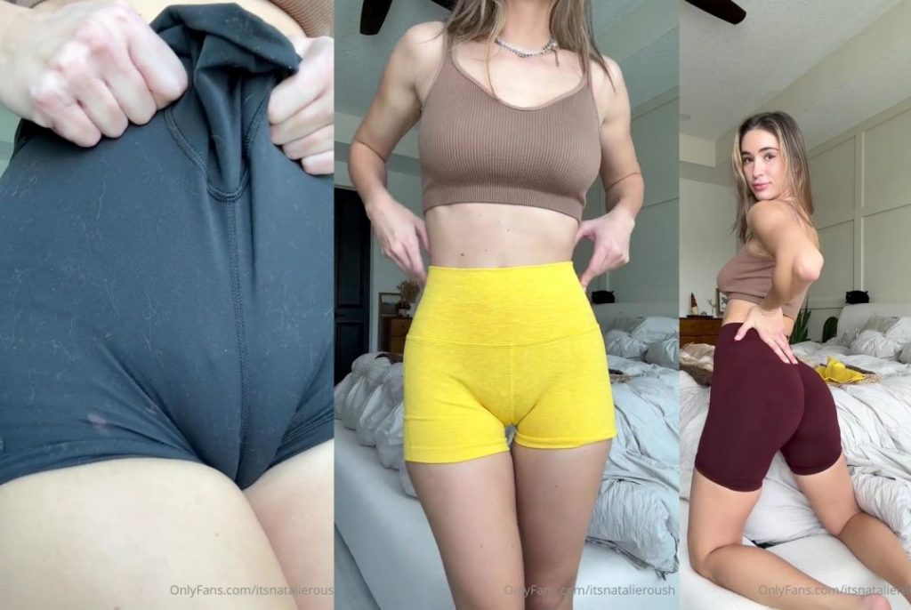 natalie roush leggings shorts try on haul video leaked 1024x686 1
