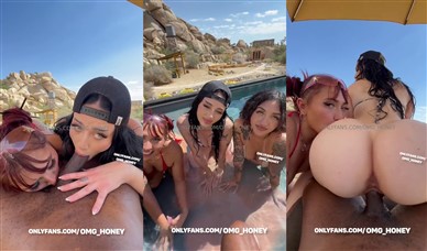 auhneesh nicole outdoor foursome in bikini video leaked