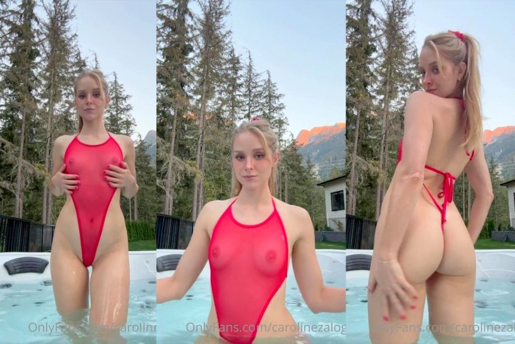 caroline zalog wet see through in hot tub video leaked 1024x683 1