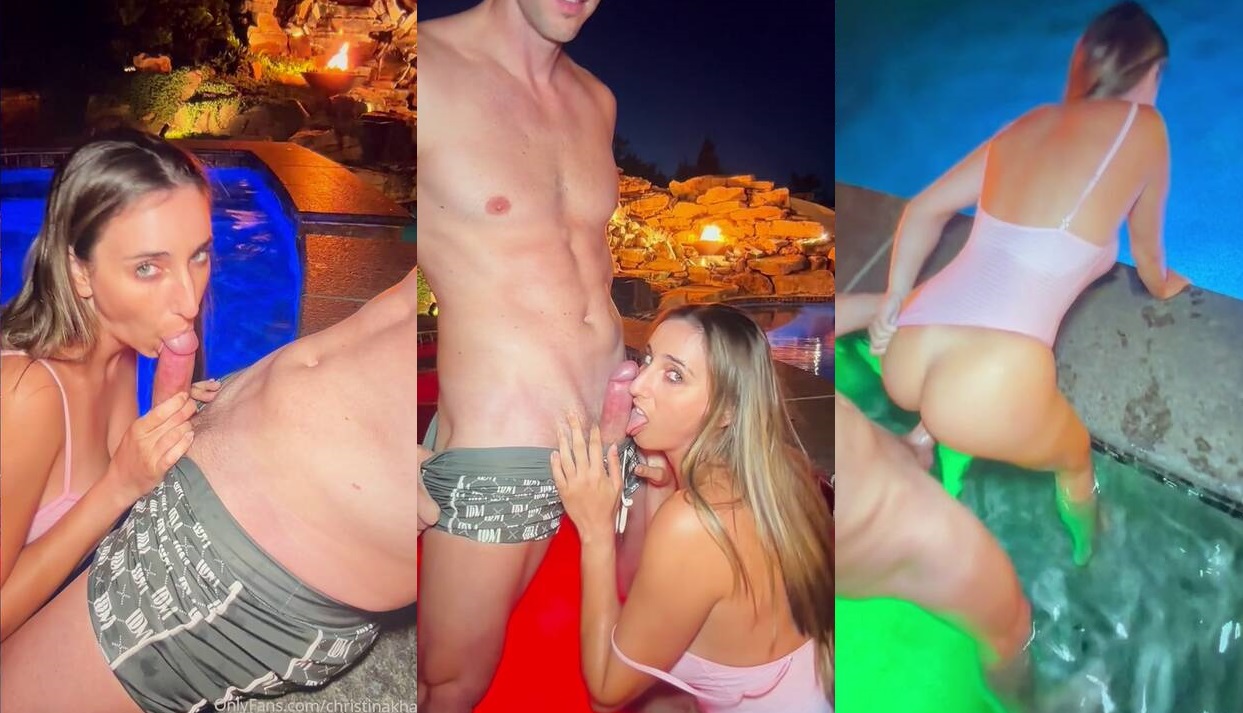 christina khalil sex by the pool onlyfans video leaked